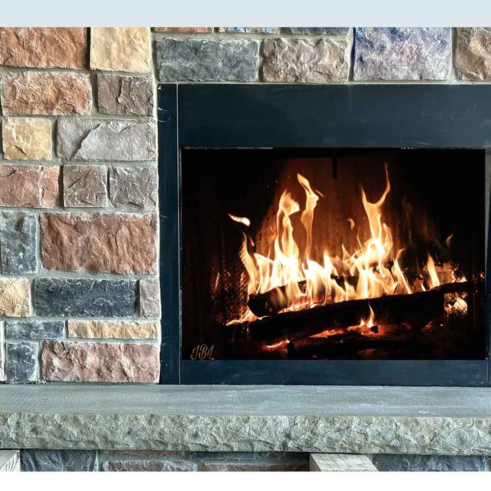 Mantle Created with Form Liner Concrete Form Liner Mold