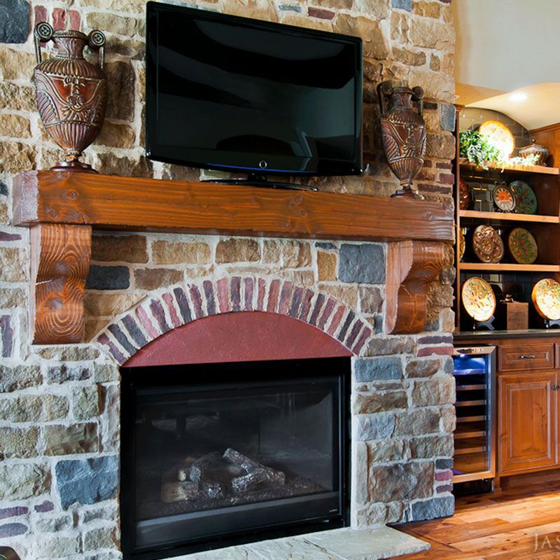 Limestone with Brick Limestone
