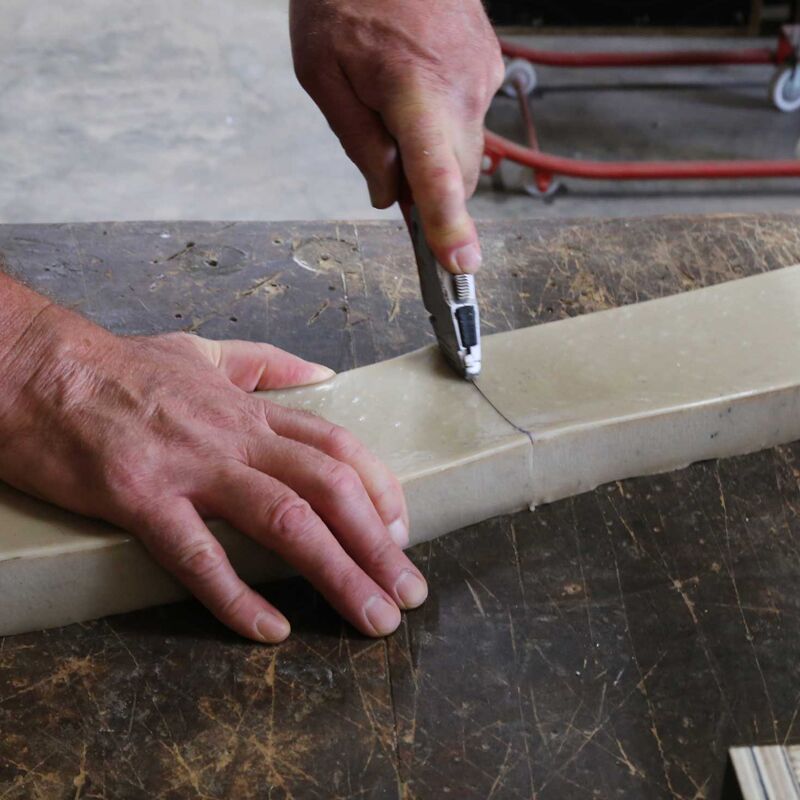 Cutting the Form Liner to Fit Edge Form Liner