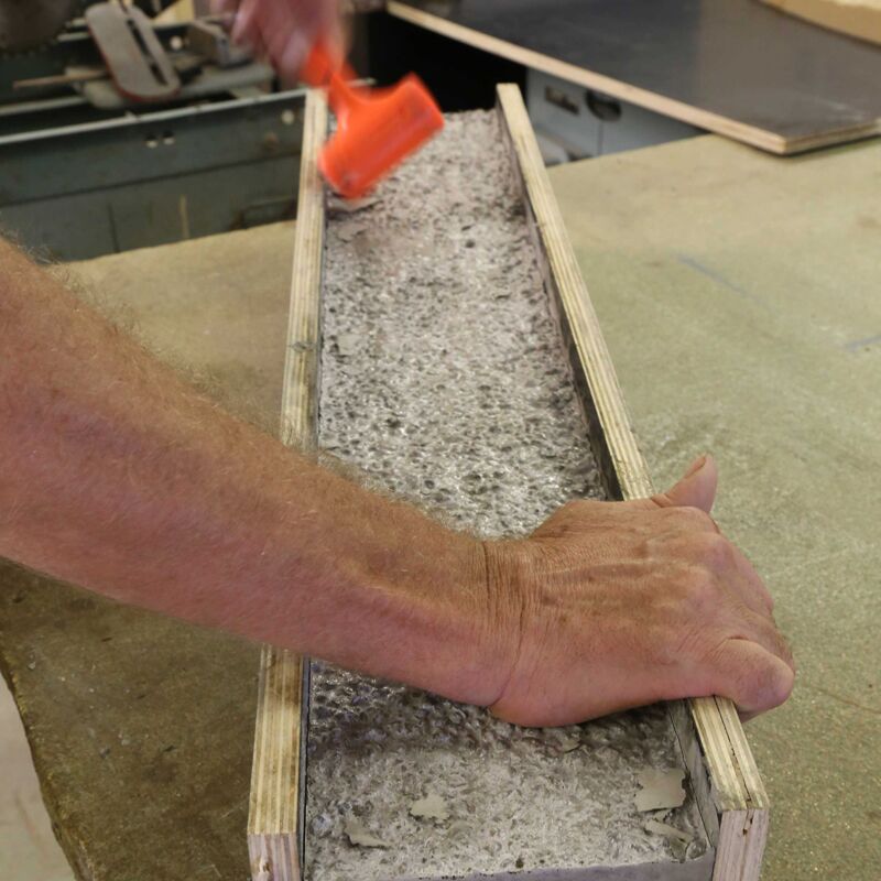 Removing Lintel from Form Concrete Step Form Liner