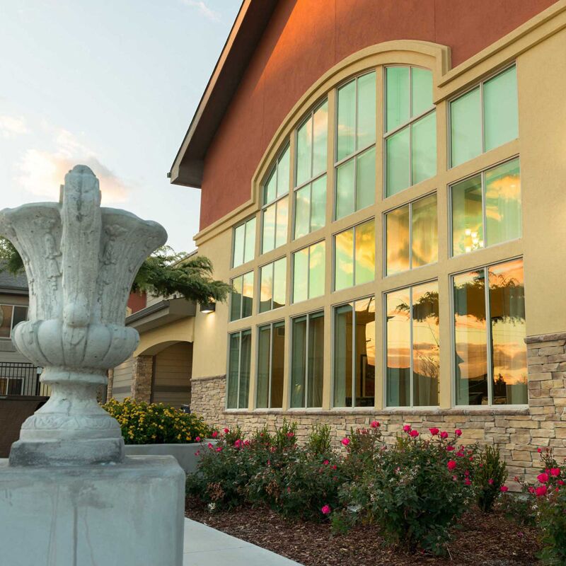 Window Sills with Stone and Stucco Water Table Molds