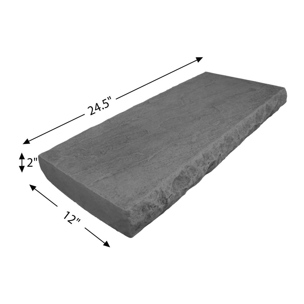 24.5x12x2.5" Wall Cap cap mold for concrete